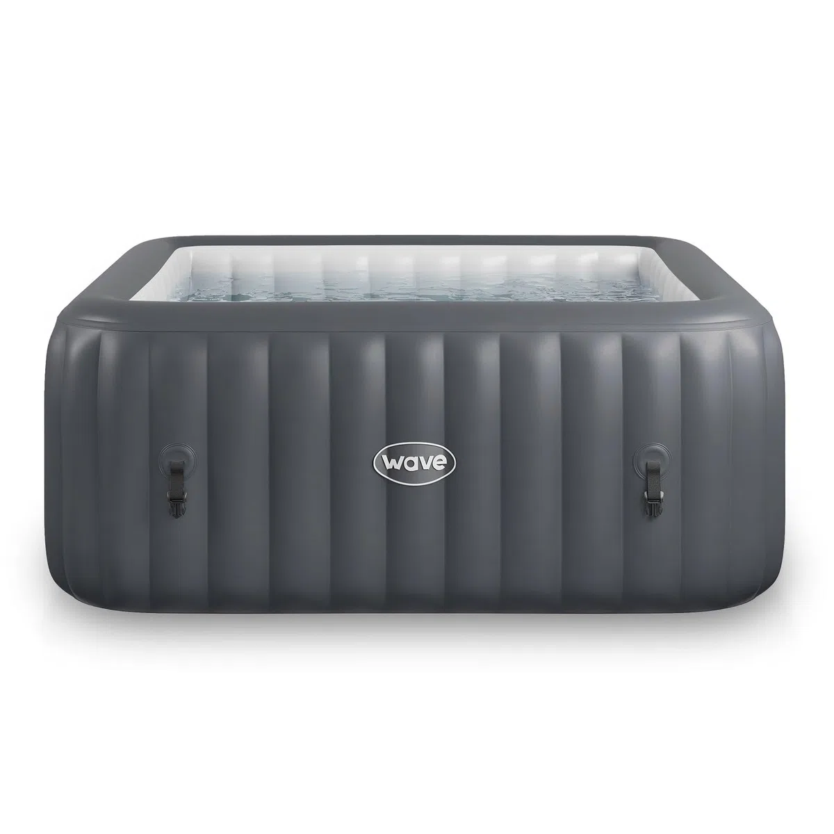 SPA Inflable Wave | Calentador ecológico Integrado | Sistema de Masaje Aquajet | Protección anticongelante | Configuración rápida de 15 Minutos (Pacific, 4 Personas | Gris Oscuro)