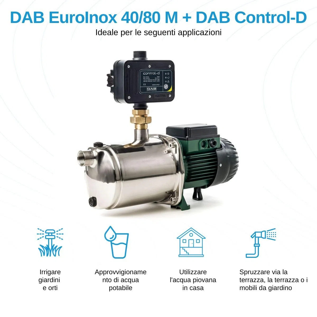 Grupo de presión DAB EuroInox 40/80 M + DAB Control-D