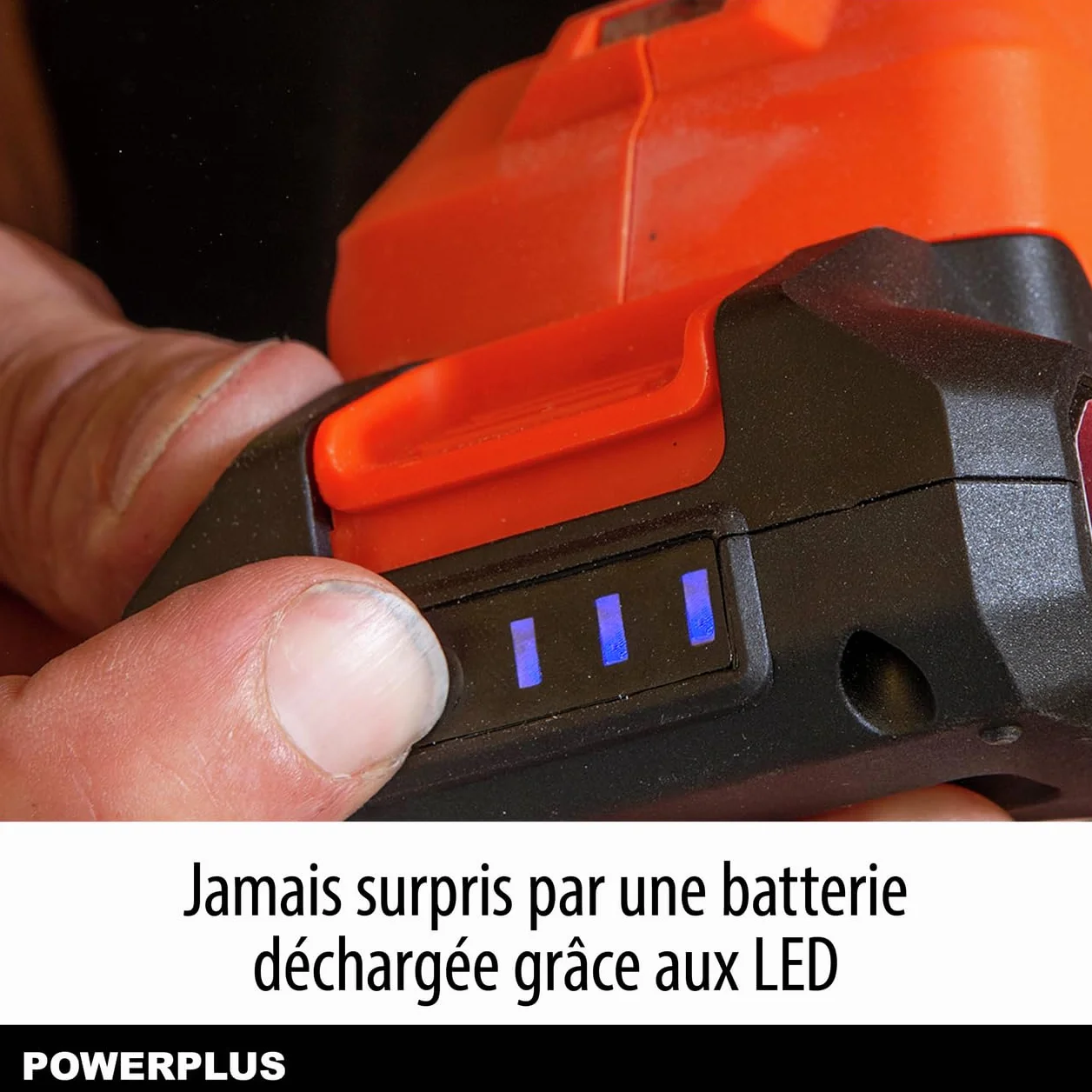 POWERPLUS - Juego de batería y cargador de doble potencia POWDP90640-2x20V, 5.0Ah, 2.5Ah batería - para herramientas de 20 V y 40V - Cargador de 2 A - para baterías de 20 V y 2 x 20 V - Para