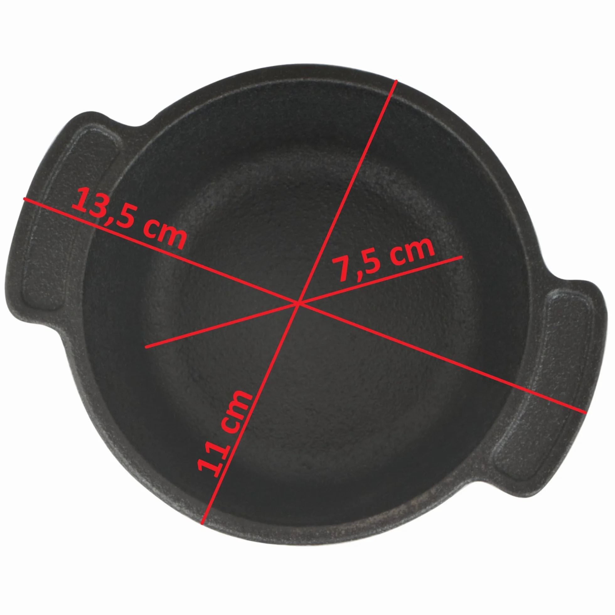 BBQ-Toro Mini Dutch Oven Set de Hierro Fundido | 6 Piezas | Ø 11 cm | Curada - pre-Seasoned | Ollas para Servir | Olla Pequeña para Cocinar