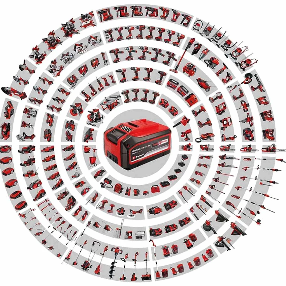 Einhell Soplador Universal inalámbrico GE-UB 18/250 Li E (1 x 4,0 Ah) Power X-Change (18 V, 250 km/h, Velocidad de Aire, 3 Piezas, Tubo, Velocidad con indicación LED, Incluye 1 batería de 4,0 Ah,