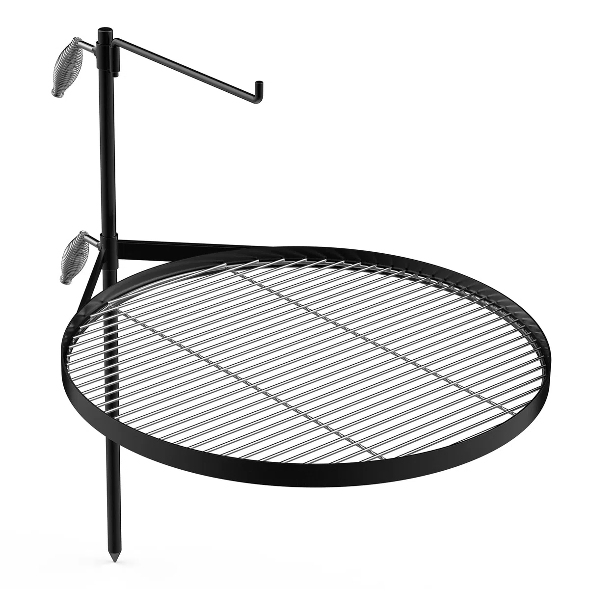 onlyfire Asadores Regulable para Barbacoas,con Parrilla de 62 cm y Barra de Barbacoa,Parrilla Portátil de Acero Inoxidable para Cocinar al Aire Libre en Camping y Picnic al Aire Libre