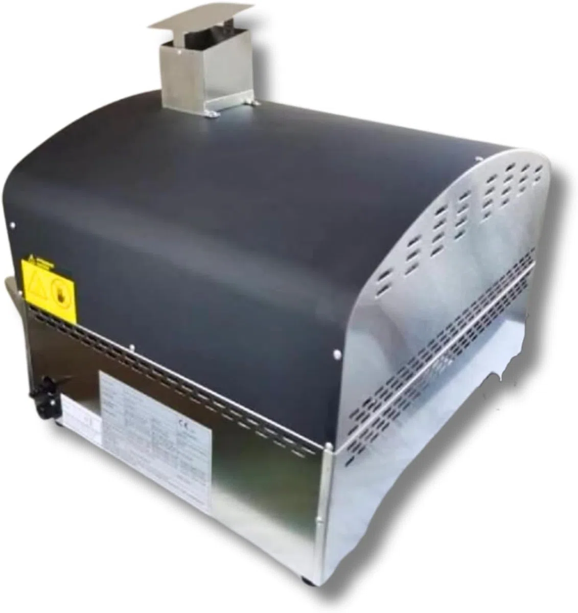 Horno de pizza de gas portátil de acero inoxidable con doble quemador para exteriores con piedra refractaria de 500 grados (horno Speedy500)