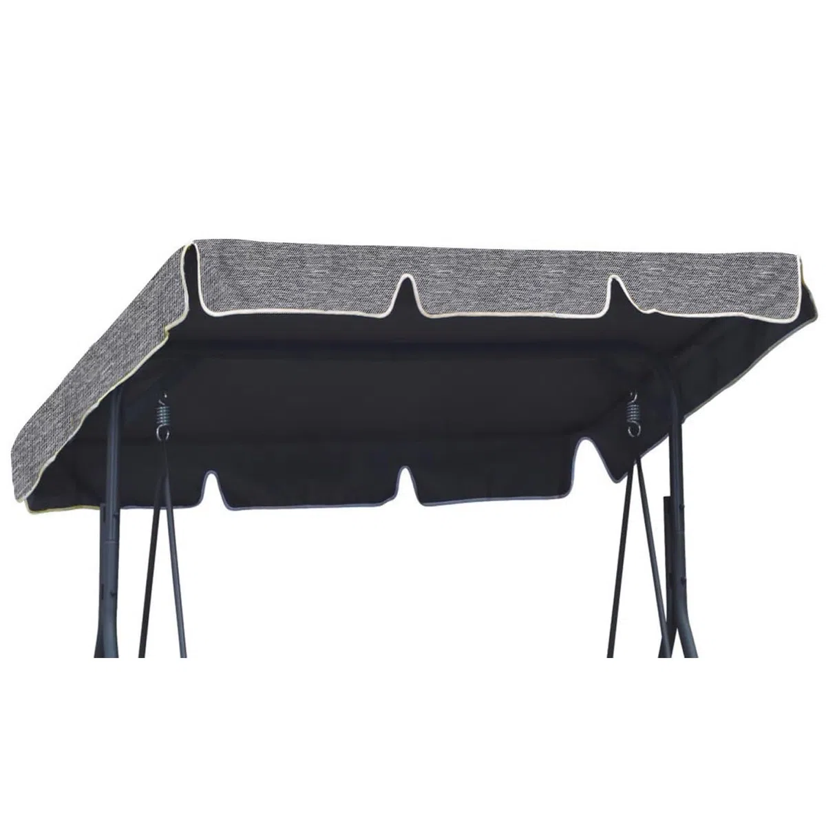 Universal Techo Solar para balancín Toldo tamaño 200 x 120 cm Fundas para balancines Toldo de Repuesto para Columpio de jardín Lino [101]