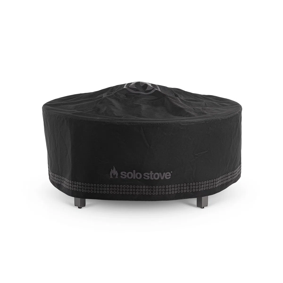 Solo Stove Cubierta para la mesa Surround, pequeña | Resistente a la intemperie, acrílico teñido en solución/revestimiento de PVC/soportes de aluminio, dimensiones: 53 x 111 cm, negro