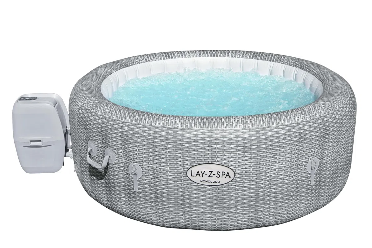 BESTWAY - SPA Hinchable Lay-Z-SPA Honolulu para 4-6 Personas Redondo 196x71 cm