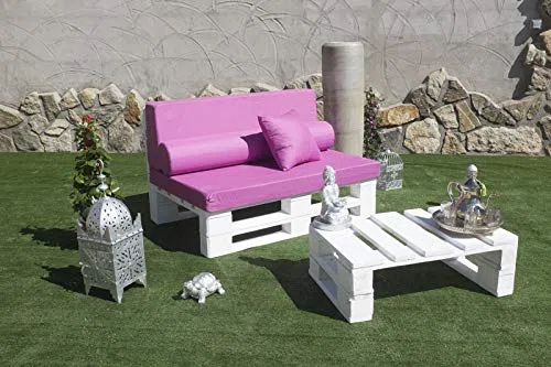 Palets Talavera Conjunto 1x Sofa Palet 120cm x 80cm 1x Mesa 80cm x 48cm Lijado Y Cepillado -Interior/Exterior Nuevo-Natural