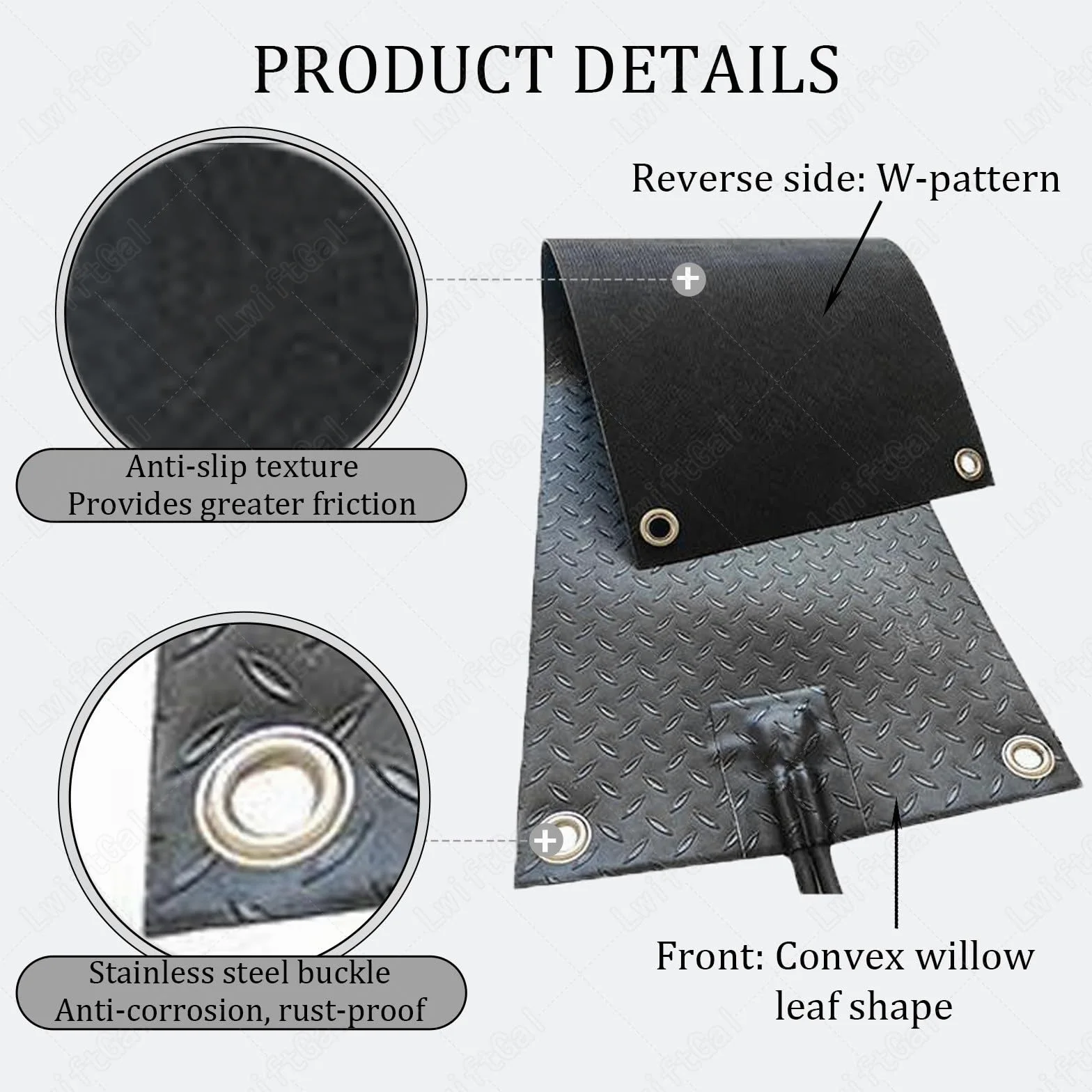 Tapete para Derretir Nieve para Exteriores, Tapetes Calefactados para Derretir Nieve, Alfombra Calefactada Antideslizante para Hielo Y Nieve con Cable De AlimentacióN 5pcs-25 * 76cm