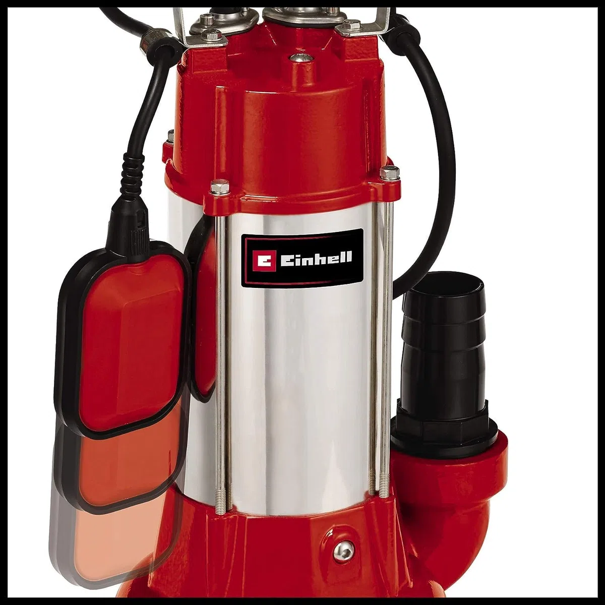 Einhell GC-DP 1340 G - Bomba de aguas sucias (1300 W, capacidad de 23.000 l/h, profundidad max. de inversión 5m, conexión de manguera 59.6mm, cuerpos extraños hasta 40 mm, incl. cable de 6 metros)