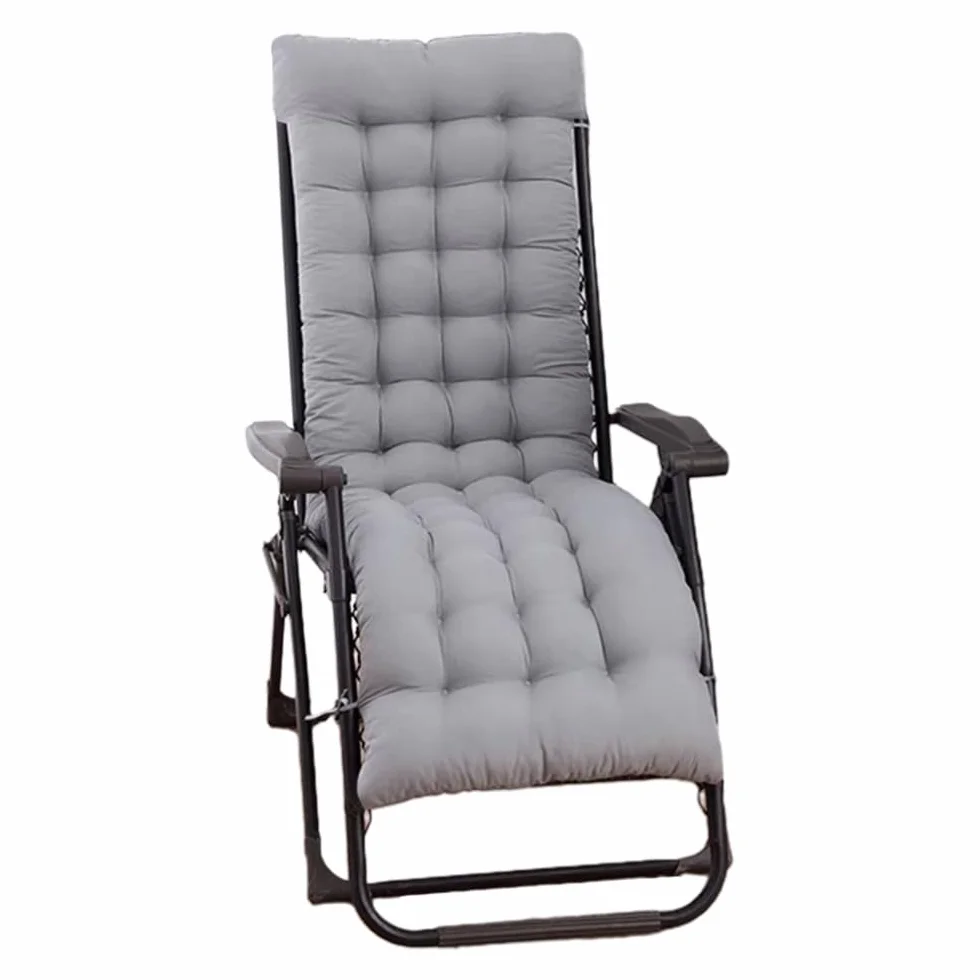 Cojín Tumbona Reclinable, Cojines para Tumbonas, Cojines para Silla de Jardin, Colchóneta para Tumbonas de Jardín, Terraza, Balcón y Playa, 170x53x8cm