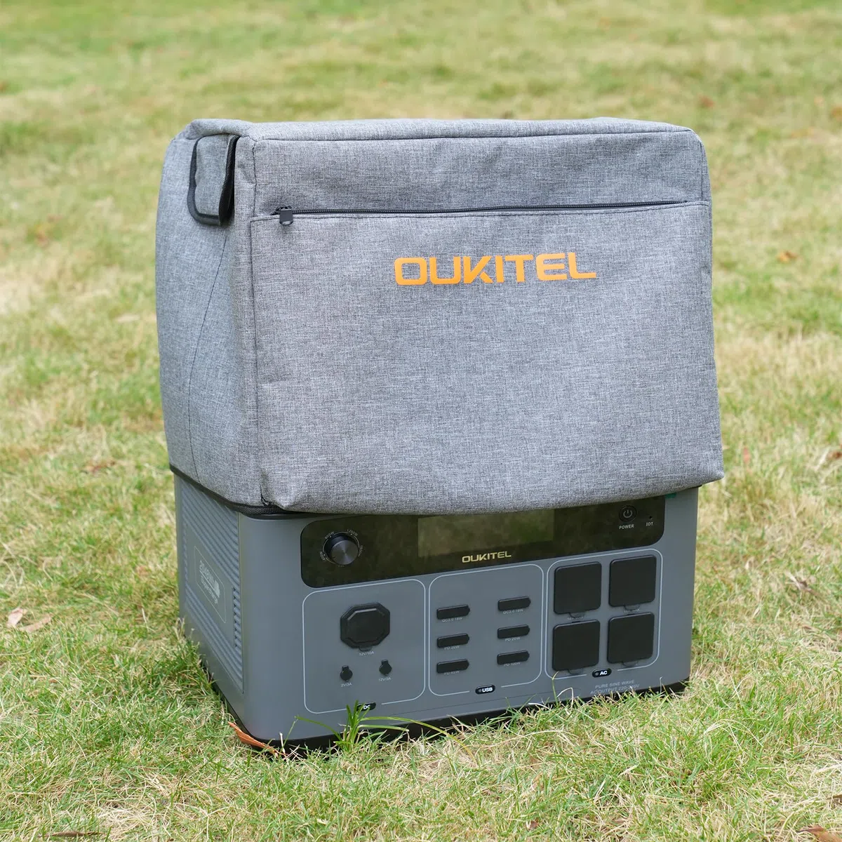OUKITEL P2001 PLUS/PRO Funda protectora para Estacion de Energia Portatil, Resistente a la Lluvia y a Los Rayos Solares, Gris
