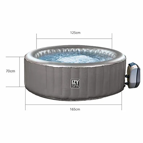 NETSPA IZY - Pack de spa hinchable, 2+1 lugares, incluye lona para el suelo y cobertor SPARO