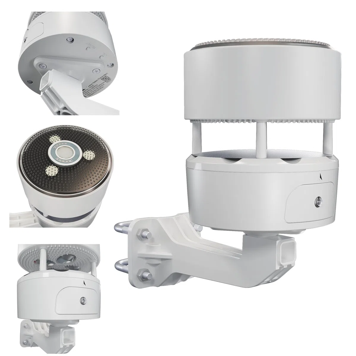 ECOWITT WS85 Sensor meteo para estaciones/consola WS3800/WS3900/HP2560, unidad jardín al aire libre con panel solar, medidor lluvia, sensores