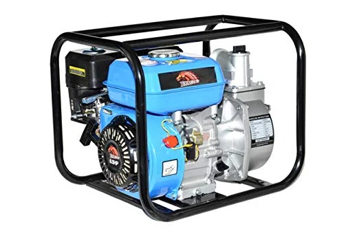 Motobomba de Agua a Gasolina BRACOG HJM20CX | Motor 4 Tiempos 196cc 6,5CV, Caudal 36.000 L/h, Elevación 28m, Aspiración 7m, Conexión 2" | Jardín y Riego