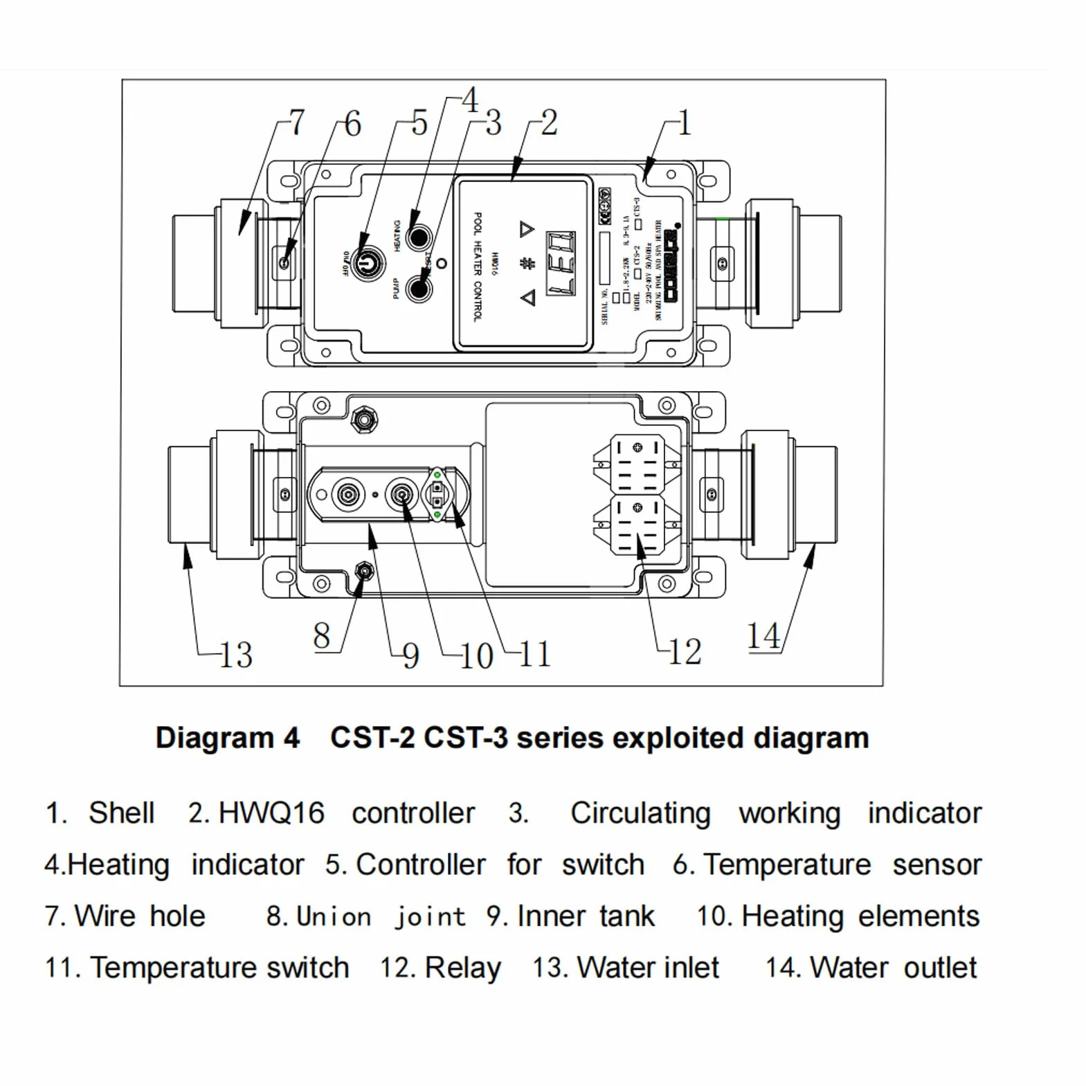 Calentador de Piscina de 2,7 a 3,3 KW, Calentador de Agua Eléctrico para Piscina, Termostato de Jacuzzi con Pantalla Digital para Bañera de Hidromasaje de 220 a 240 V