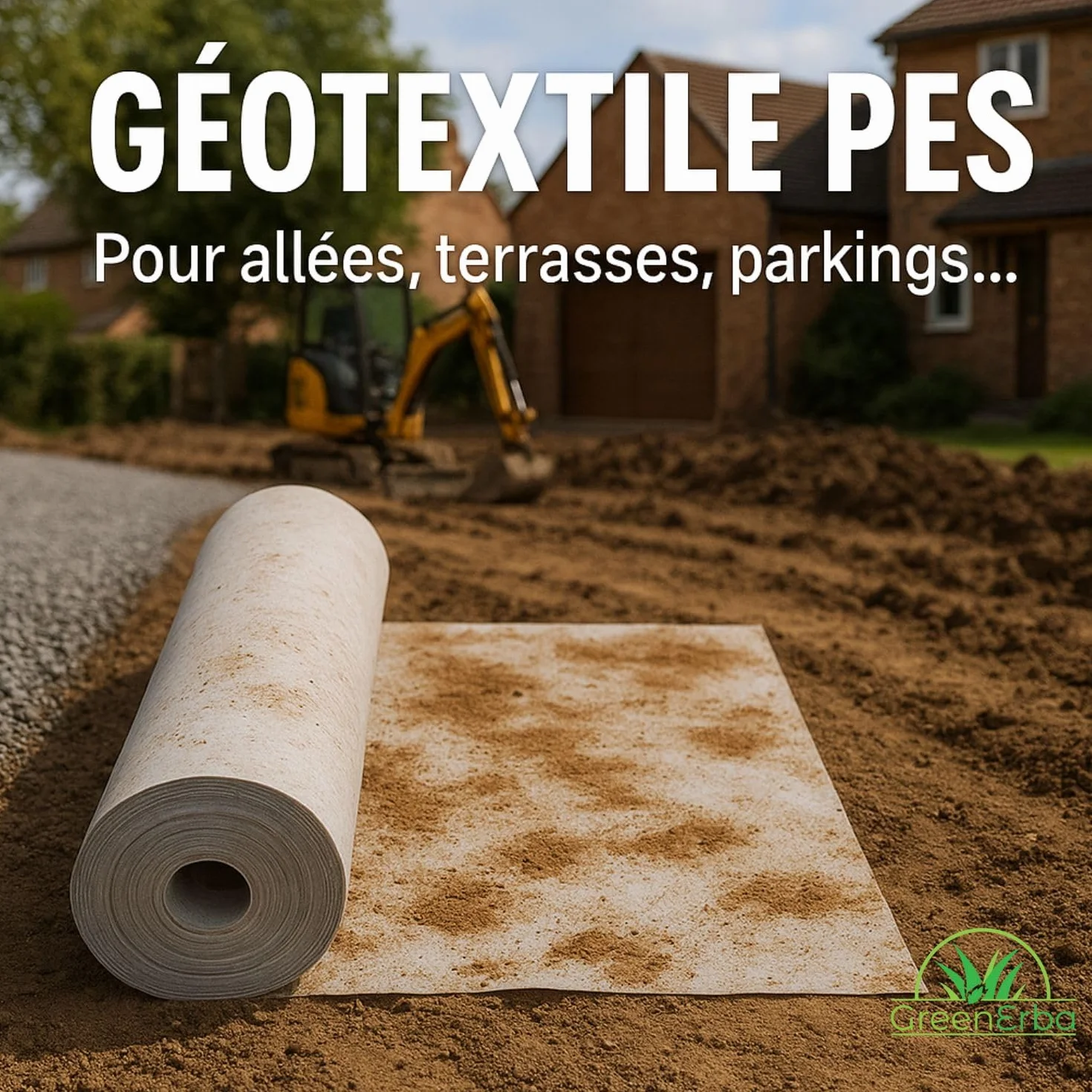 30 m² Fieltro Geotextil 300 g/m2 poliéster (PES) - Tejido Permeable al Agua - 1 x 30 m - Lona de drenaje Cuenca/Terraza/Jardín - Separación Grava/Arena/Pavimentes/Césped Sintético