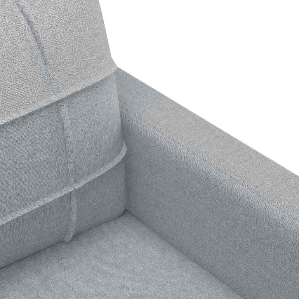 vidaXL Sofá de 2 plazas de Tela Gris Claro 140 cm, sofá, sofá tapizado, sofá de 2 Personas, sofás, sofá de salón, sofá de Dos Personas, sofá de Tela