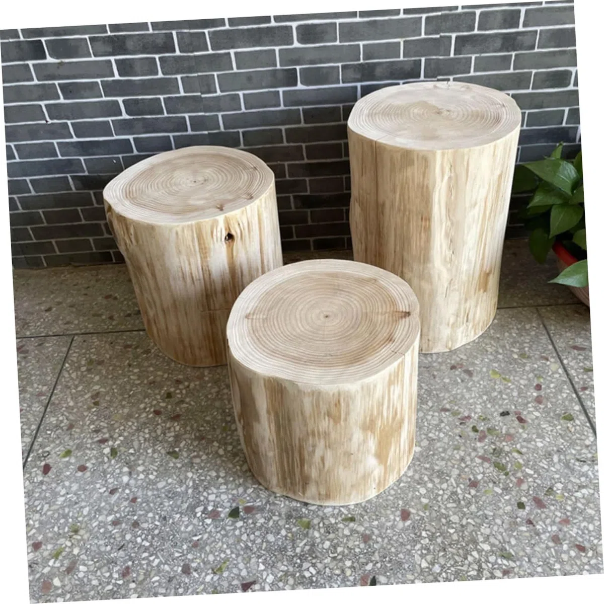 YARNOW Taburete de Madera Natural Pequeño para Cambiar Zapatos Mesa Auxiliar Multiusos para Sofá Dormitorio y Mesita de Noche Diseño Resistente Adecuado para Decoración y Doméstico