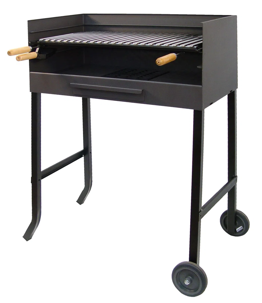 Imex El Zorro - Barbacoa con Carro | 61x40 cm | Acero Pintado Resistente | Barbacoa de Jardín con Ruedas | Garantía de 3 Años
