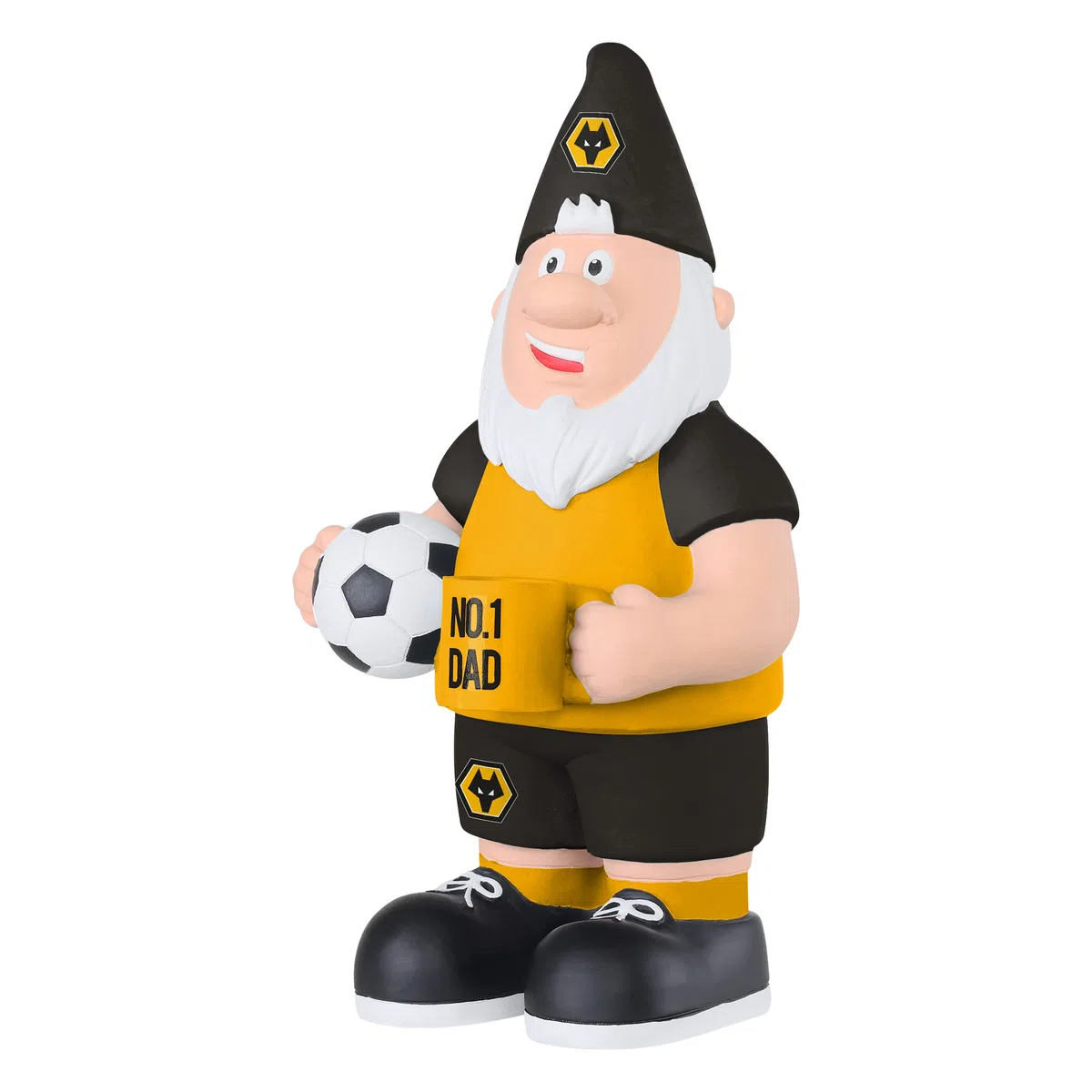 Foco Gnomo Oficial de Wolverhampton Wanderers FC número 1 para papá