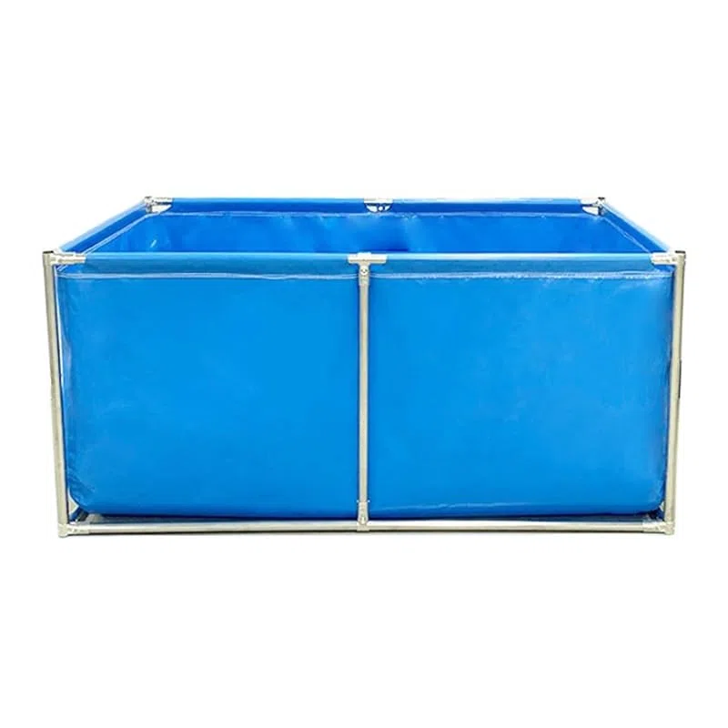 Estanque Grande para Piscina de Acuario, Estanque de lona de PVC, tanque de almacenamiento de agua plegable, piscina de acuicultura con estructura, estanque de peces al aire libre para la cría de koi