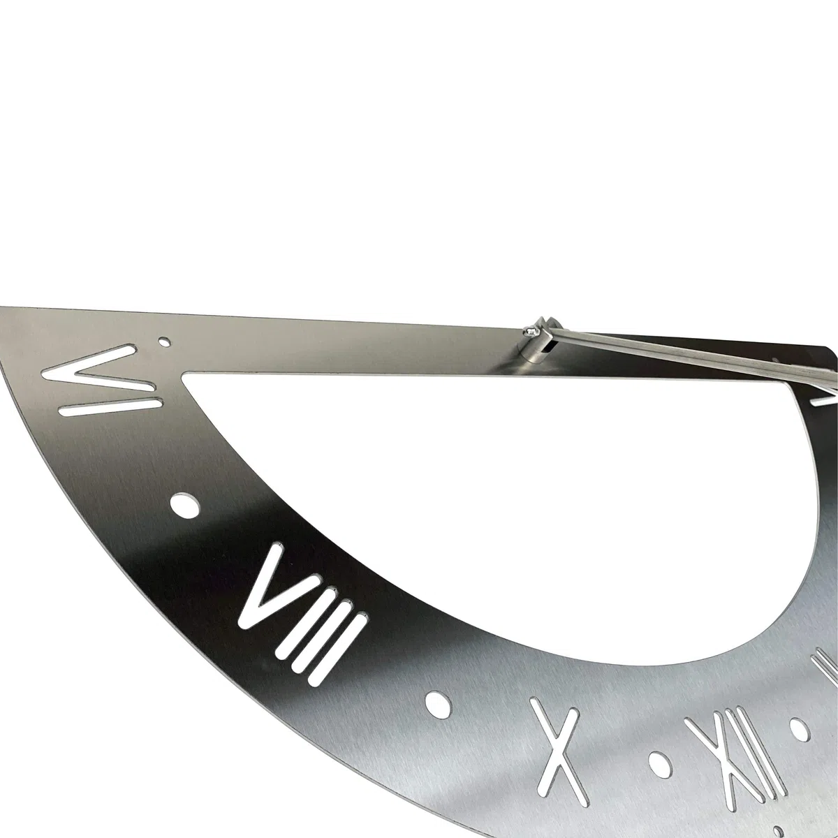DanDiBo Reloj solar de acero inoxidable para la pared, 70 cm, inoxidable, 96206, orientable, resistente a la intemperie, reloj de jardín moderno de metal