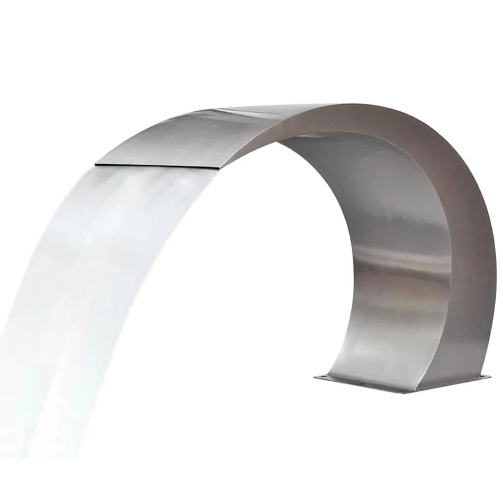 Fuente Cascada para Piscina Acero Inoxidable 45x30x60cm Fuente Estanque