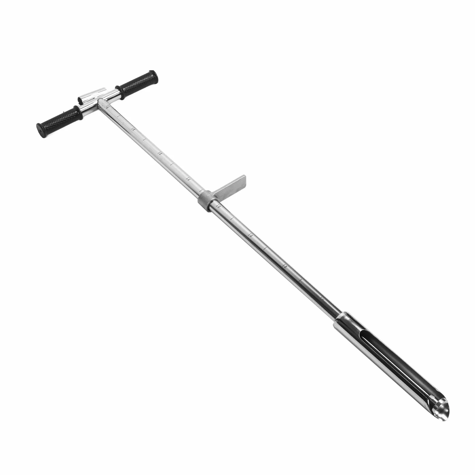 Herramienta de Muestreo de Suelo de Acero Inoxidable, 1 Metro, 38 mm, con Pedal, para Césped