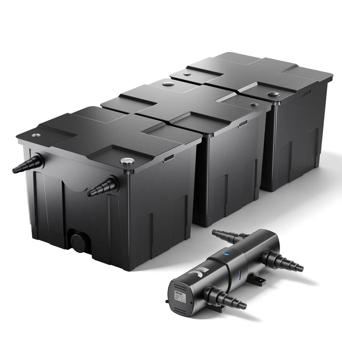 SunSun Set Filtro estanques CBF-350C hasta 90000l 36W clarificador UV CUV-236