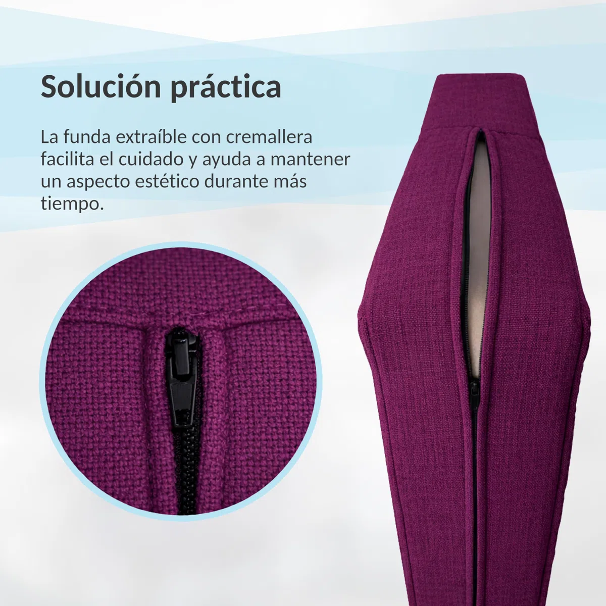 POKAR Set de 2 Cojines para Palets Impermeable | 1x Asiento 120x80 + 1x Respaldo 120x40 para Sofá de Jardín | Fundas Desenfundables | Ideal para Europalés | Fabricado en UE | Oeko-Tex | Beige