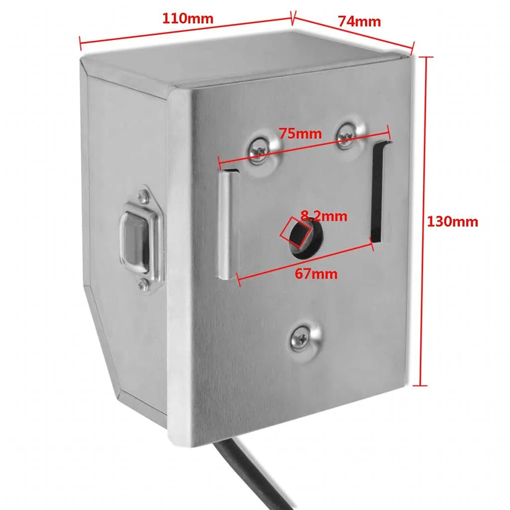 Tidyard Motor para Barbacoa Eléctrico para Asar Pollos Cerdito Cabra Cochinillo Ternera Motor Profesional para espetón de asado/Barbacoa Acero INOX. 4 W