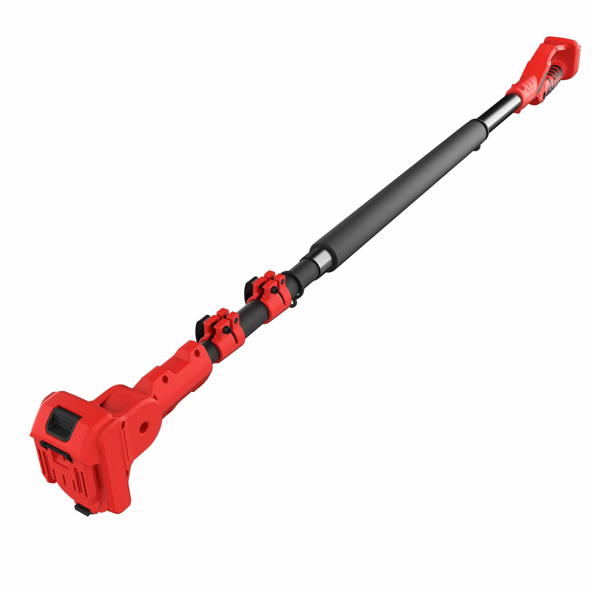 Percha telescópica de poda TEENO, longitud de 1,6 m a 2,8 m, equipada con interfaz Makita Compatible con mini motosierras eléctricas y tijeras de podar, con un enchufe de tres pines