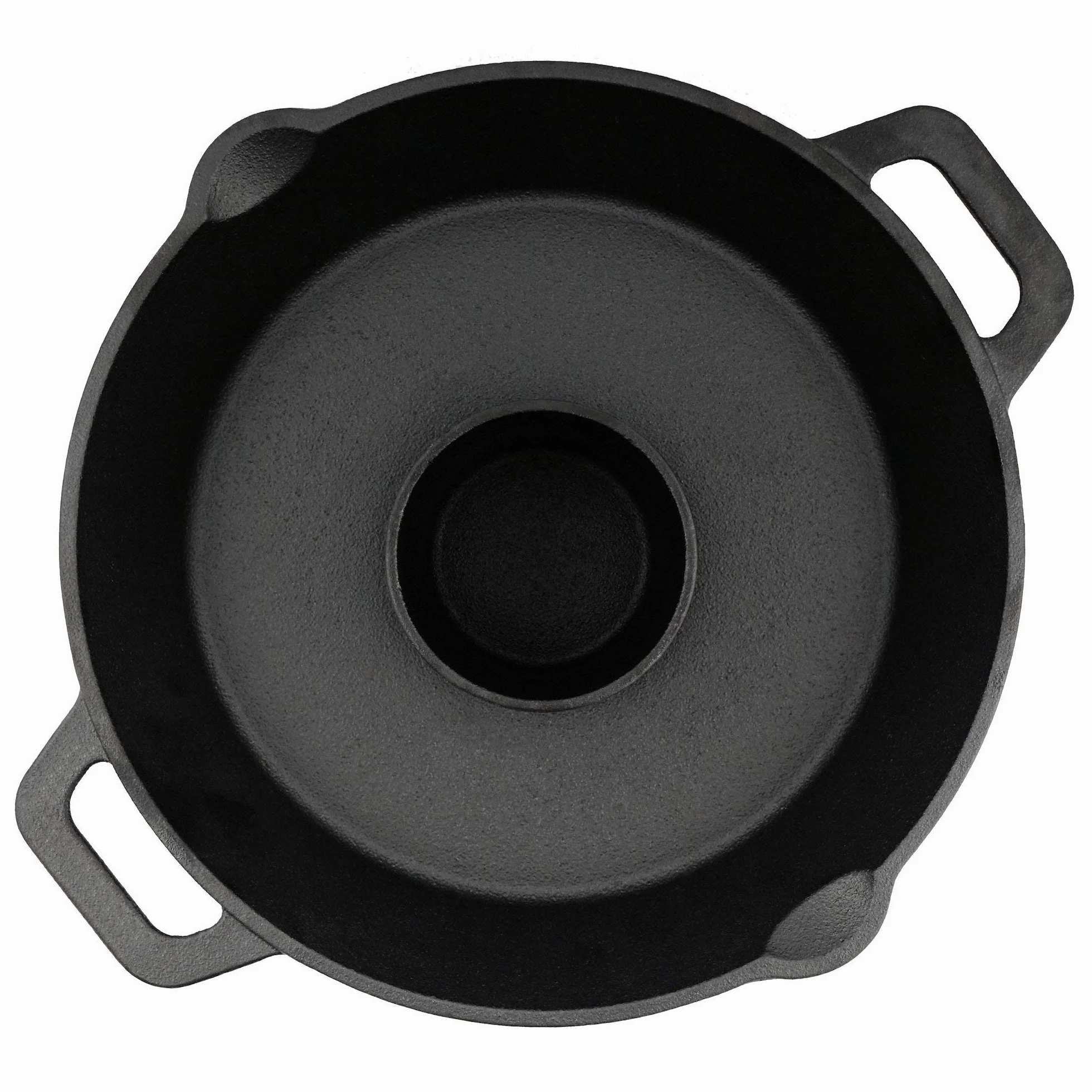BBQ-Toro Asador de Pollos de Hierro Fundido | Ø 28 cm | Curado - pre-Seasoned | Asador de Aves para Parrilla y Horno | con Cono de Aroma y Bandeja de Goteo