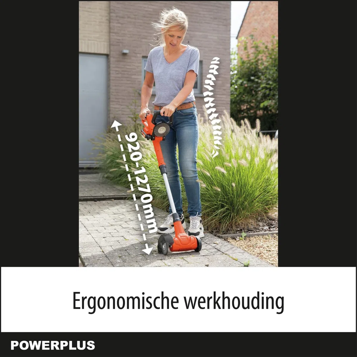Powerplus Dual Power POWDPG8060-20V - Extractor de malas hierbas con batería y cargador sin batería y cepillo de acero y nailon