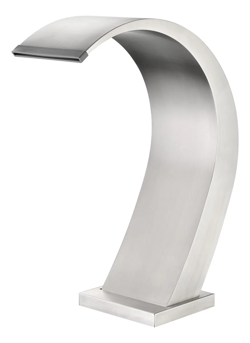 IMEX Cascada de Piscina - IGUAZÚ Cascada de Agua 20CM en Acero S.316, Diseño Elegante y Resistente, GARANTÍA DE 10 AÑOS! (Acero)