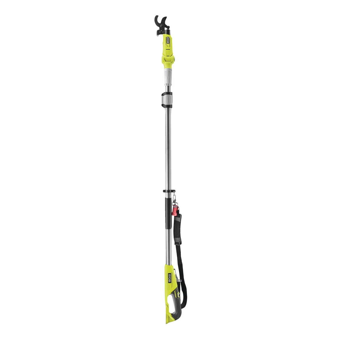 RYOBI - Podadora Telescópica 18V ONE + - Cuchillas Bypass - Capacidad de Corte 32 mm - Cabezal Articulado - Longitud 190 a 270 cm - Se Entrega con Arnés de Hombro (sin Batería ni Cargador) - RY18PLA-0