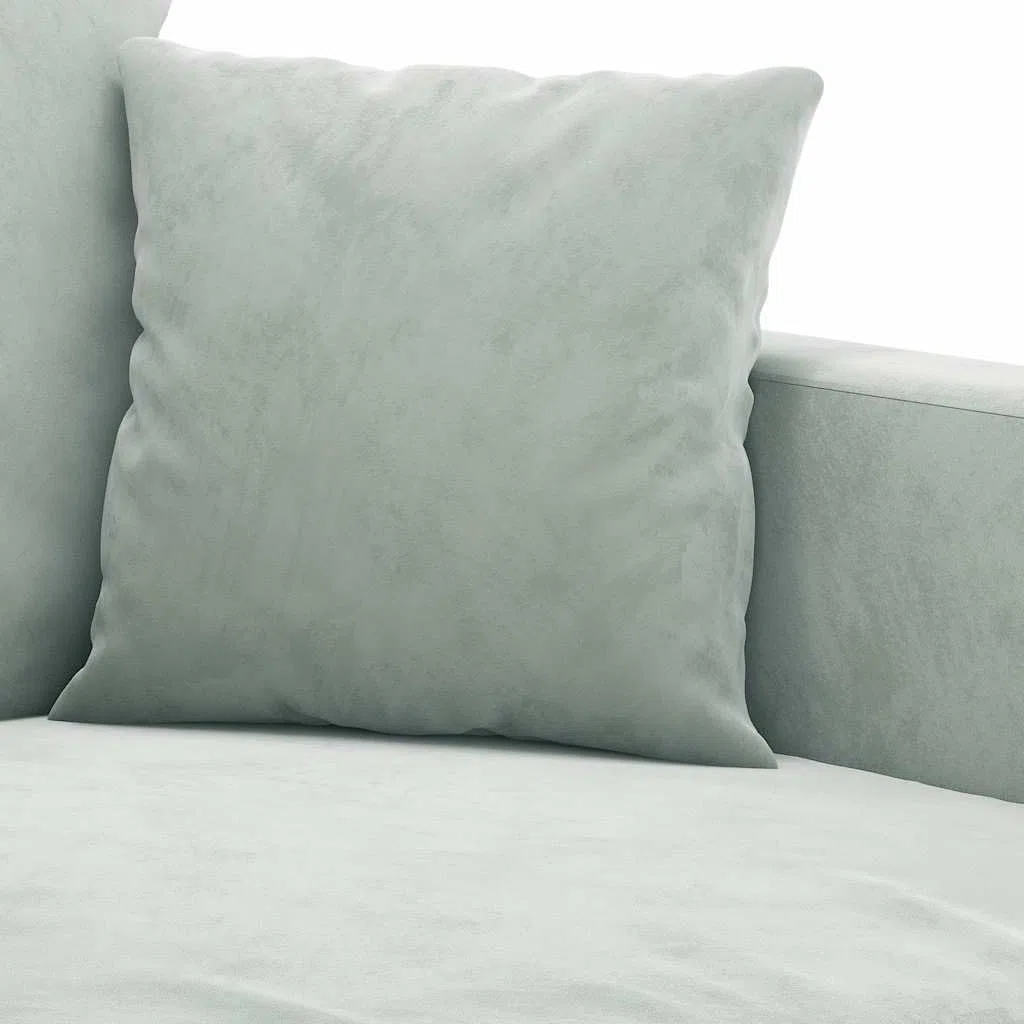 vidaXL Sofá de 2 Plazas, Asiento con Reposabrazos Respaldo, Sillón de Descanso Relax Televisión, Sofá Tapizado para Salón, Tela Gris Claro